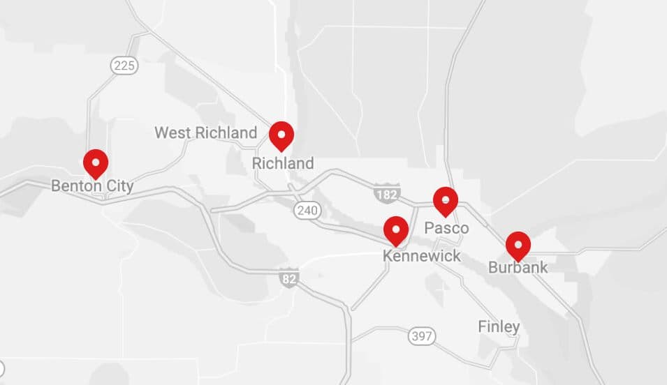 Tri-cities map